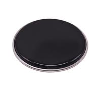 Oshhni Accesorio de parche de tambor negro para principiantes y profesionales, ligero, resistente al desgaste, de PVC de repuesto, 8inch