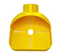 Oshhni Accesorio profesional para recipiente recolector de polvo de taladro, para mejoras del hogar, fácil de instalar, multiusos, con guía de 3,3 x 4, Amarillo