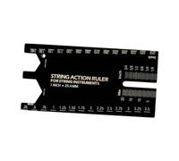 Oshhni Acción de cadena Regla Altura de la cuerda Herramienta de medición de la herramienta Luthier Guitar Guitar Gauge para guitarra eléctrica, Black a