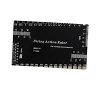 Oshhni Acción de cadena Regla Altura de la cuerda Herramienta de medición de la herramienta Luthier Guitar Guitar Gauge para guitarra eléctrica, Black B