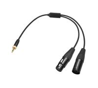 Oshhni -ACP-1/2 Cable adaptador de bloqueo Hembra Hembra 5 pin a Audio de Jack Stereo 3.5 mm Macho 30 cm Cable de luz de etapa