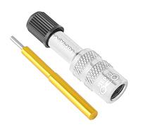 Oshhni Adaptador de Válvula de Horquilla para Bicicleta Incluye Extensor Convertidor de Aluminio con Diseño Ergonómico y Producción Adecuado para, Plata