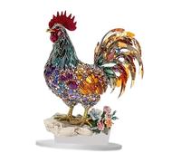 Oshhni Adorno de Pollo acrílico para Escritorio, Letrero Plano 2D, decoración Festiva para Fiestas