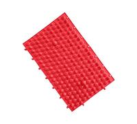 Oshhni Almohadilla portátil para masajeador de pies, alfombrilla con placa de presión para los dedos del pie para yoga, Rojo
