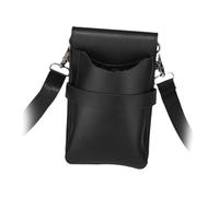 Oshhni Bolsa Barber Bag Tools Bag Bag Stylist Salon Spa Bag Tool PU PU Multifuncional pelaje Fanny Pack Bagsor Bag, Negro