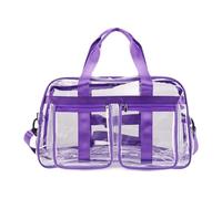 Oshhni Bolso de mano transparente informal para conciertos, compras y festivales de música, PÚrpura