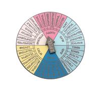 Oshhni Broche de aleación con Forma de Rueda de Sentimientos, para Solapa, póster, Giratorio, gráfico de emociones, Ideal para Chaquetas, X00366