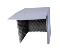 Oshhni Cabina Insonorizada Portátil, Cubierta Absorbente de Sonido Vocal, Panel de Espuma a Prueba de Sonido, Caja de Cabina Hecha a Sí Misma para Micrófono, Negro