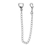 Oshhni Cadena para Caballo con Mosquetón de Conexión Rápida y Eslabón Fuerte Accesorio de Manejo para Sujeción y Entrenamiento Material Niquelado Adecuada