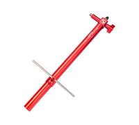 Oshhni Calibrador de alineación de suspensión de Bicicletas, Herramienta correctora, Herramientas de zócalo para Bicicleta, Rojo