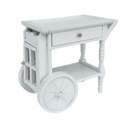 Oshhni Carrito de Cocina para casa de muñecas a Escala 1:12, minibar, Buffet, dioramas, Accesorios para Fotos, decoración de Casas de muñecas, escenografía