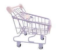 Oshhni Carrito de Compras de Juguete, Juguete de Simulación de Utilidad, Carrito de Supermercado en Miniatura, Carrito Pequeño de Supermercado para Guardar J, Púrpura