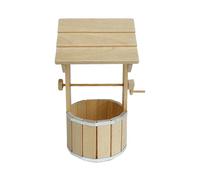 Oshhni Casa de muñecas a escala 1/12, pozo, decoración de casa de muñecas, accesorios de escena de madera, juguete para niños, simulación única, regalo de