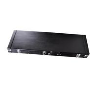 Oshhni Case dura de la guitarra eléctrica, cáscara dura cuadrada con relleno de pestillo de bloqueo, carcasa dura de portada de transporte