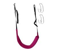 Oshhni Cinturón de tracción lumbar Dispositivo de tracción lumbar Camilla de espalda ajustable Cinturón retractor lumbar cómodo para la parte baja de la, con Gancho Violeta