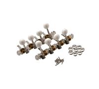 Oshhni Clavijas de afinación de guitarra, 2 piezas, clavijas de máquina de guitarra, teclas de afinación para guitarra clásica, Plata