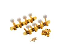 Oshhni Clavijas de afinación de guitarra, 2 piezas, clavijas de máquina de guitarra, teclas de afinación para guitarra clásica, Oro