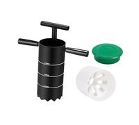 Oshhni Cortador de hoyos portátil para golf, excavador de hoyos, estándar USGA con marcas y mango desmontable, para practicar putting en playa, 4 Inch Multi Hole