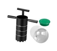 Oshhni Cortador de hoyos portátil para golf, excavador de hoyos, estándar USGA con marcas y mango desmontable, para practicar putting en playa, 6 Inch Three Hole