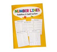 Oshhni Cuaderno de Ejercicios de matemáticas, Materiales de Aprendizaje, Recta numérica hasta 20, y resta para niños de 6 años en, 1.º y 2.º