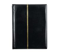 Oshhni Cuaderno de Sellos, 10 Páginas, Organizador de Colección, Soporte Elegante, Negro
