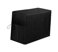 Oshhni Cubierta de La Máquina de Coser con Organizador de Suministros de Bordado de Bolsillo de Almacenamiento para Marcadores, Herramienta de Coser, Tijeras, Negro, Individual