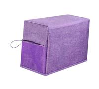 Oshhni Cubierta de La Máquina de Coser con Organizador de Suministros de Bordado de Bolsillo de Almacenamiento para Marcadores, Herramienta de Coser, Tijeras, Púrpura, Individual