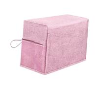 Oshhni Cubierta de La Máquina de Coser con Organizador de Suministros de Bordado de Bolsillo de Almacenamiento para Marcadores, Herramienta de Coser, Tijeras, Rosa, Individual