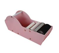 Oshhni Dispensador de Cinta Activada Por Agua, Cortador de Embalaje, Dispensador de Papel Kraft para Caja de Cartón, Dispensador de Cinta Engomada, Rosa