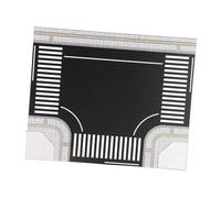 Oshhni Escena de de tráfico a Escala HO 1:64, Modelo Artesanal en Miniatura, Adorno de Escena callejera de Ciudad para micropaisaje de estación de, 28cmx23cm