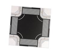 Oshhni Escena de de tráfico a Escala HO 1:64, Modelo Artesanal en Miniatura, Adorno de Escena callejera de Ciudad para micropaisaje de estación de, 28cmx28cm