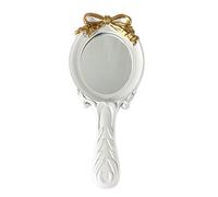 Oshhni Espejo Vintage Compact para maquillaje personal Vanity Hand Held Mirror,