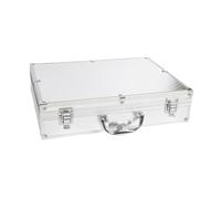 Oshhni Estuche para micrófono, caja de almacenamiento con forro de esponja, resistente a impactos, portátil, para sala de control y escenario de canto, 43x30x9.5cm