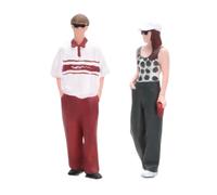 Oshhni Figuras a Escala 1/64, miniaturas Personajes Masculinos y Femeninos, Figuras Resina para decoración maquetas.