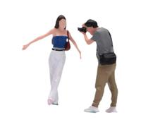 Oshhni Figuras a Escala 1/64, pintadas, coleccionables, Personajes en Miniatura Masculinos y Femeninos para utilería de películas, maquetas de