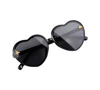 Oshhni Gafas de Sol Infantiles Corazón Gafas Decorativas Niña Niño Bebé Gafas Montura Ligera Lentes de Resina Diseño Amor Adecuado para de, Negro