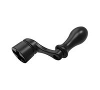 Oshhni Herramienta de reparación de cuerdas de guitarra, accesorio universal con manivela y cambio manual de cuerdas, Negro