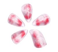 Oshhni Herramientas de práctica para uñas de pipa, protectores de dedos para instrumentos de cuerda, púas de pipa para profesionales, presentaciones en, Red M