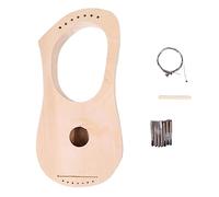 Oshhni Instrumento de cuerda de madera Lyres, juego de bricolaje de 7 cuerdas, juego de material de fabricación de arpa portátil de, para