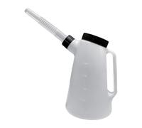 Oshhni Jarra de aceite multifunción con, a prueba de fugas, ligera, dispensador de aceite con tapa para viajes, motocicletas y garajes, 1.2l