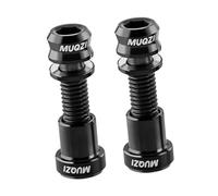 Oshhni Juego de 2 Pernos de Vástago de Carbono para Bicicleta, de Tuercas, Pernos de Vástago de Bicicleta, Tuercas, Accesorios de Manillar Premium, Acces, 25mmx8mm Negro