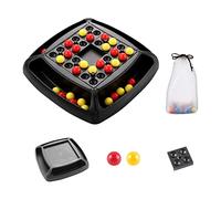 Oshhni Juego de Eliminación de Bolas Tablero Puzzle Conjunto de Ajedrez Interactivo Ejercicio de Pensamiento Lógico Material Plástico Adecuado para Niños, 5698B Cuarteto Batalla