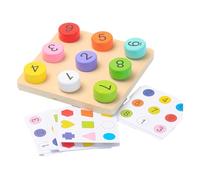 Oshhni Juego de Mesa para niños, Juguete Educativo, Regalos de cumpleaños, práctica de Pensamiento, Actividades de Aprendizaje Preescolar, Coincidencia de Números
