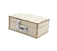 Oshhni Kit de Montaje de Caja Fuerte DIY con Materiales de Madera. Regalo a Mano. Paquete único de Materiales de Madera. Juguete Educativo. Material, Grande