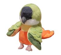 Oshhni Marionetas de Mano de Loro, Juguete de Peluche, muñeco de Loro Realista, Animal de Peluche, muñeco de pájaro para enseñar, Historias, Verde Y Naranja
