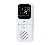 Oshhni Metrónomo digital con generador de tonos, velocidad de estable, ajustable, multiusos, conteo vocal, metrónomo electrónico para ukelele, Blanco