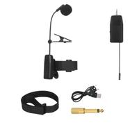 Oshhni Micrófono de Saxofón Micrófono Inalámbrico para Instrumentos Micrófono de Condensador con Cuello de Cisne Y Clip para Grabación de Voz Inalámbrico, 20 Cm 1 Micrófono de Saxofón