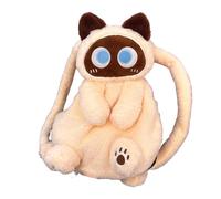 Oshhni Mochila de Gato de Peluche, Mochila Escolar, Bolso Bandolera con Estilo de Dibujos Animados, Mochila Escolar para Adultos, Mujeres iversitarias,