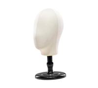 Oshhni Modelo de Cabeza de Maniquí, Colgador de Almacenamiento de Peluca, con Base, Cabeza de Modelo de Exhibición de Peluca, Soporte de Exhibición de Sombre, Base Negra