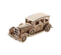 Oshhni Modelo de Rompecabezas de Madera 3D Kit de Auto, Edificio de Modelos de automóviles Retro, coordinación, Modelo de Madera mecánica de Juguetes de